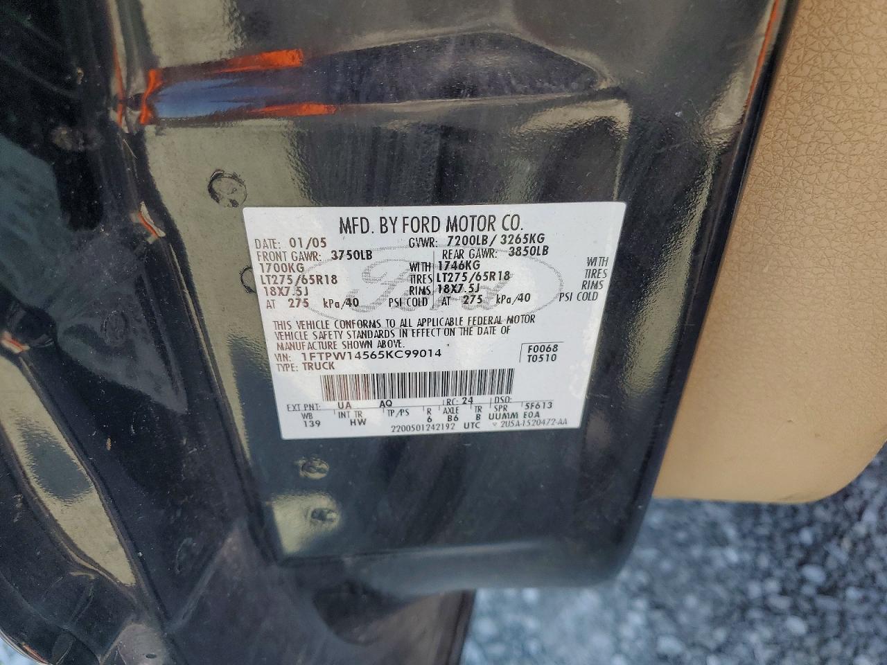 2005 FORD F150