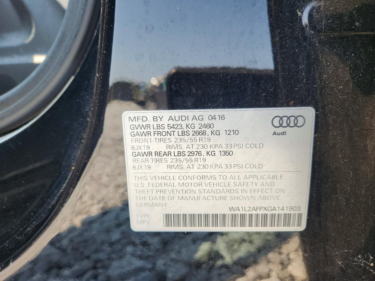2016 AUDI Q5