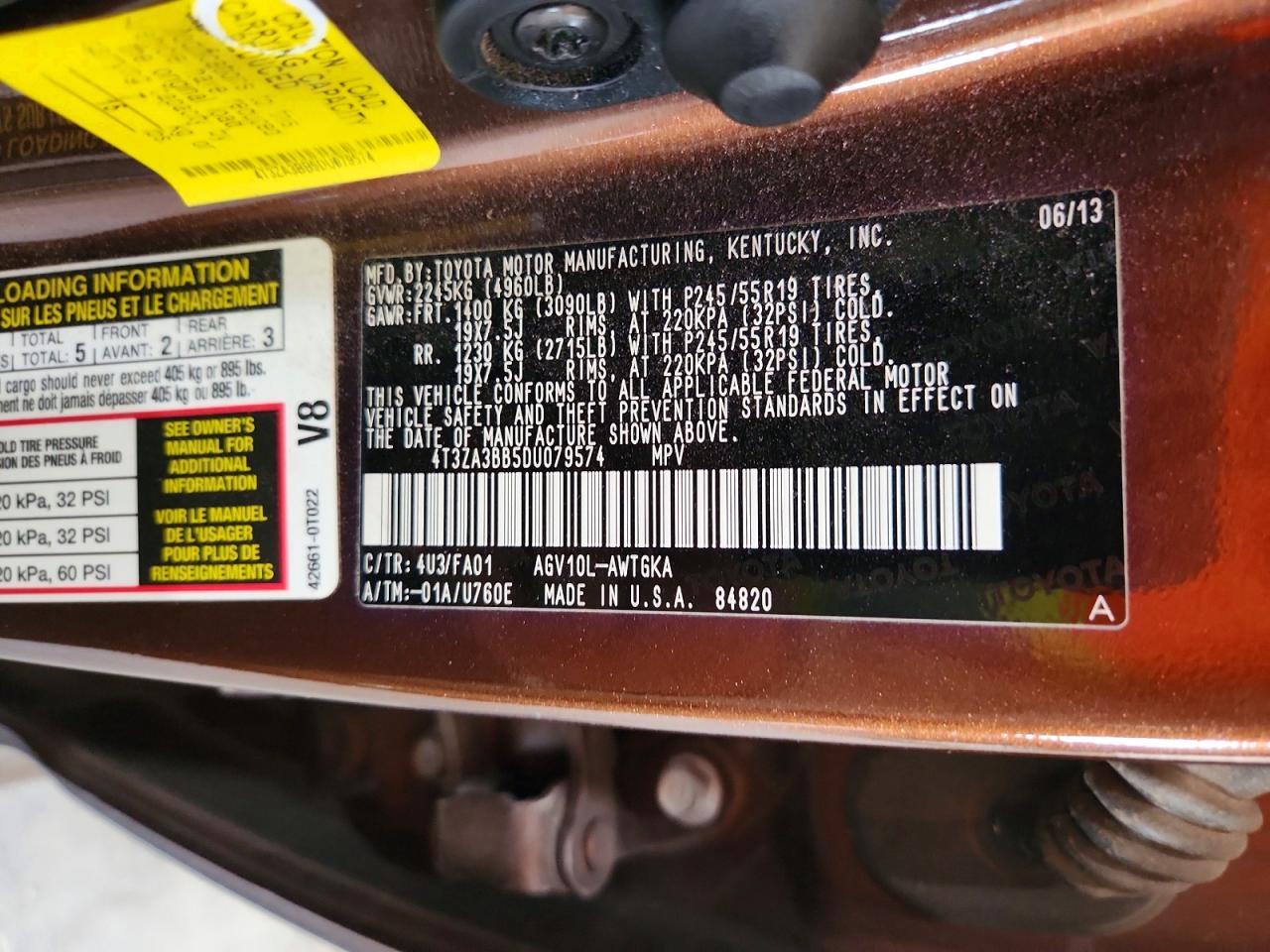 2013 TOYOTA VENZA