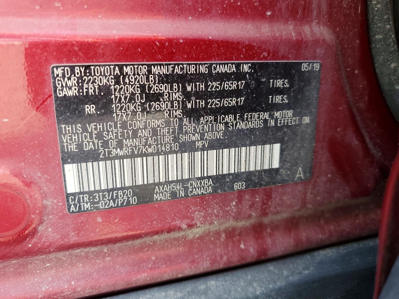 2019 TOYOTA RAV4