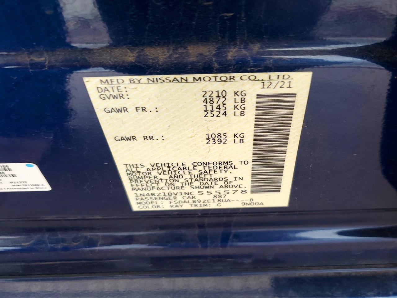 2022 NISSAN LEAF