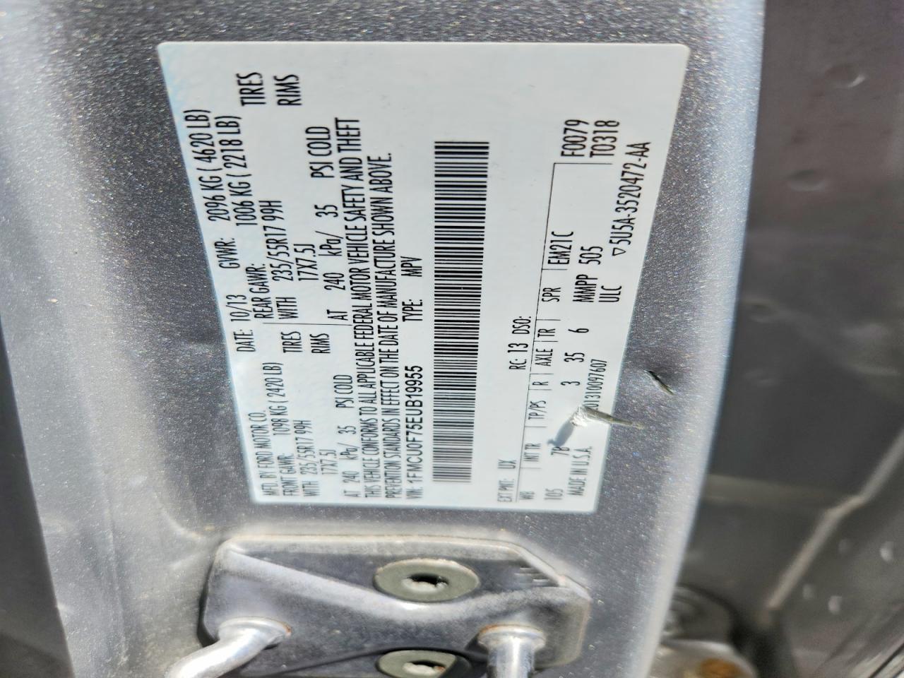 2014 FORD ESCAPE