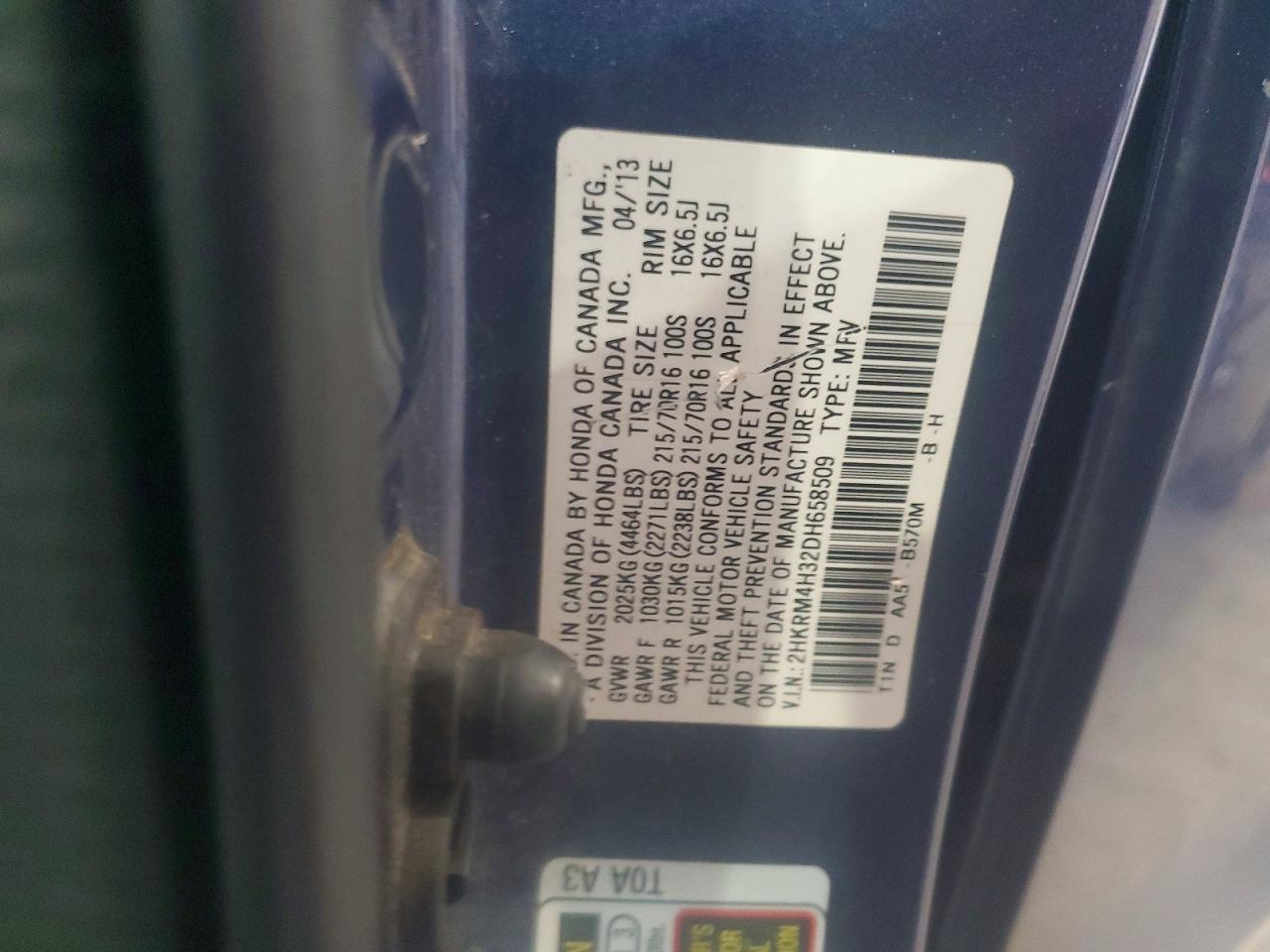 2013 HONDA CRV