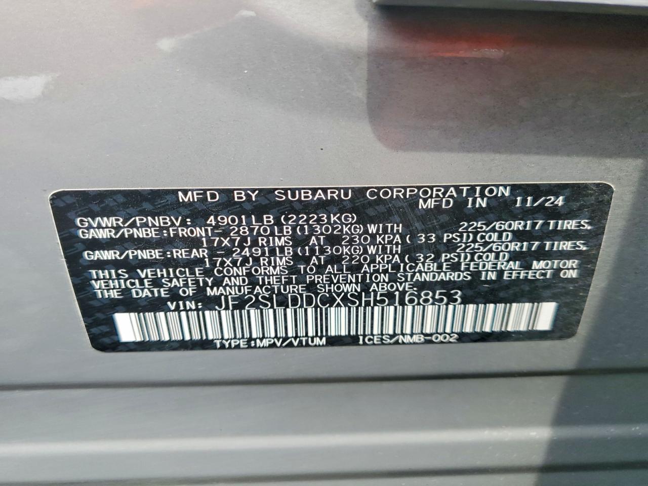 2025 SUBARU FORESTER