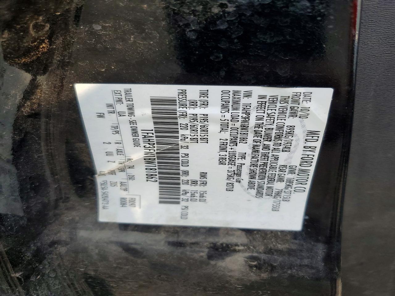 2011 FORD FOCUS
