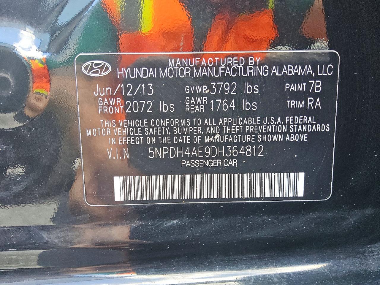 2013 HYUNDAI ELANTRA