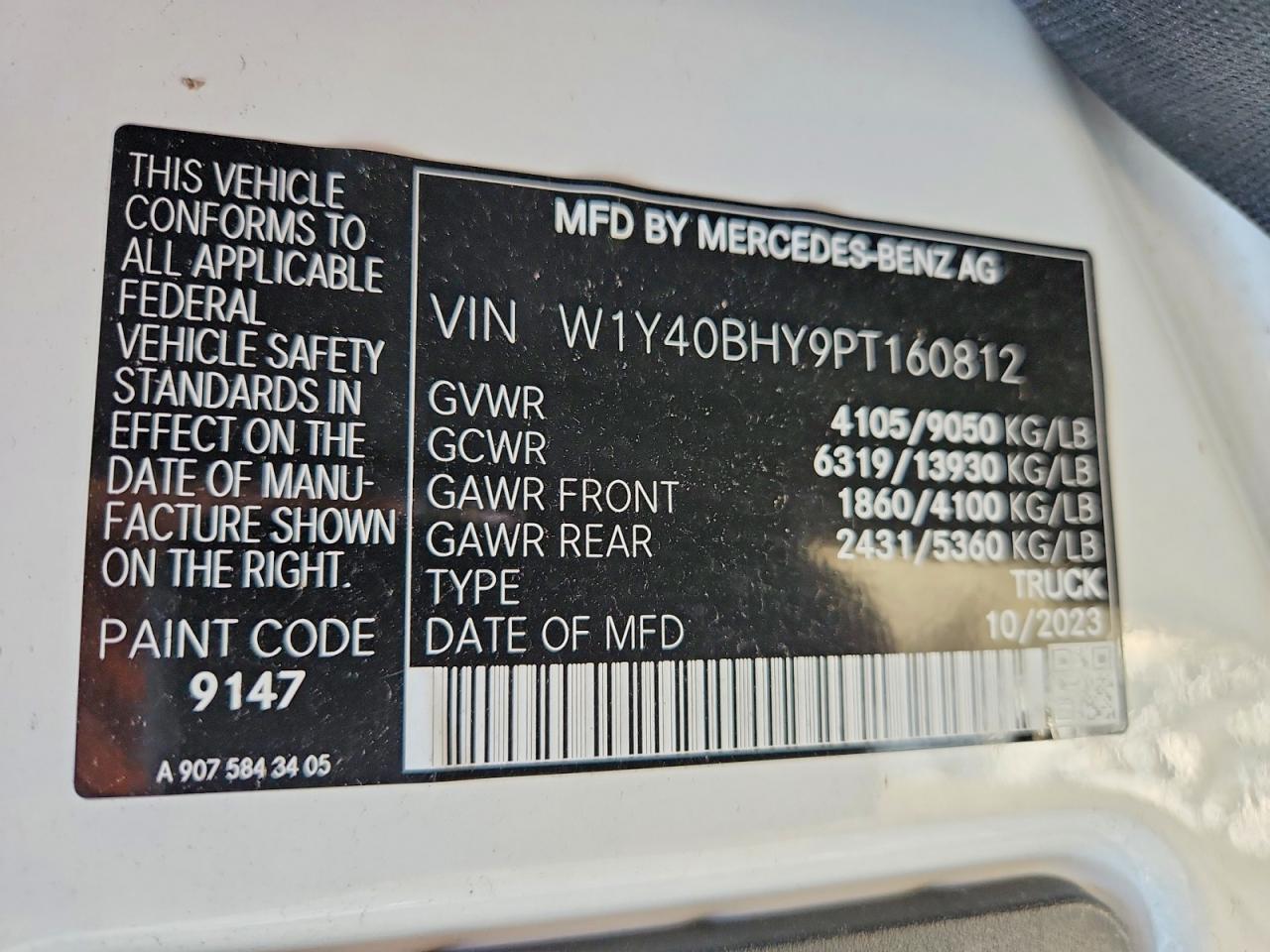 2023 MERCEDES-BENZ SPRINTER