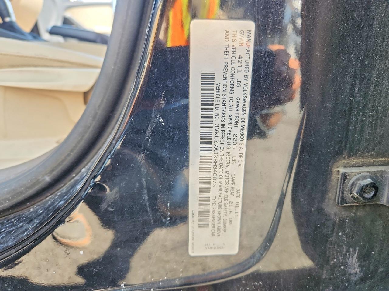2011 VOLKSWAGEN JETTA