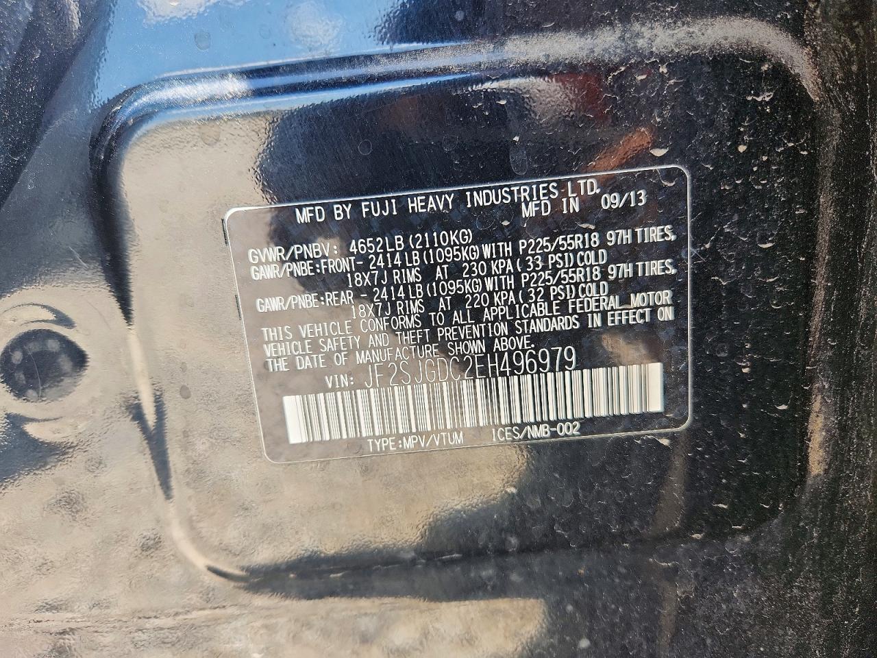 2014 SUBARU FORESTER