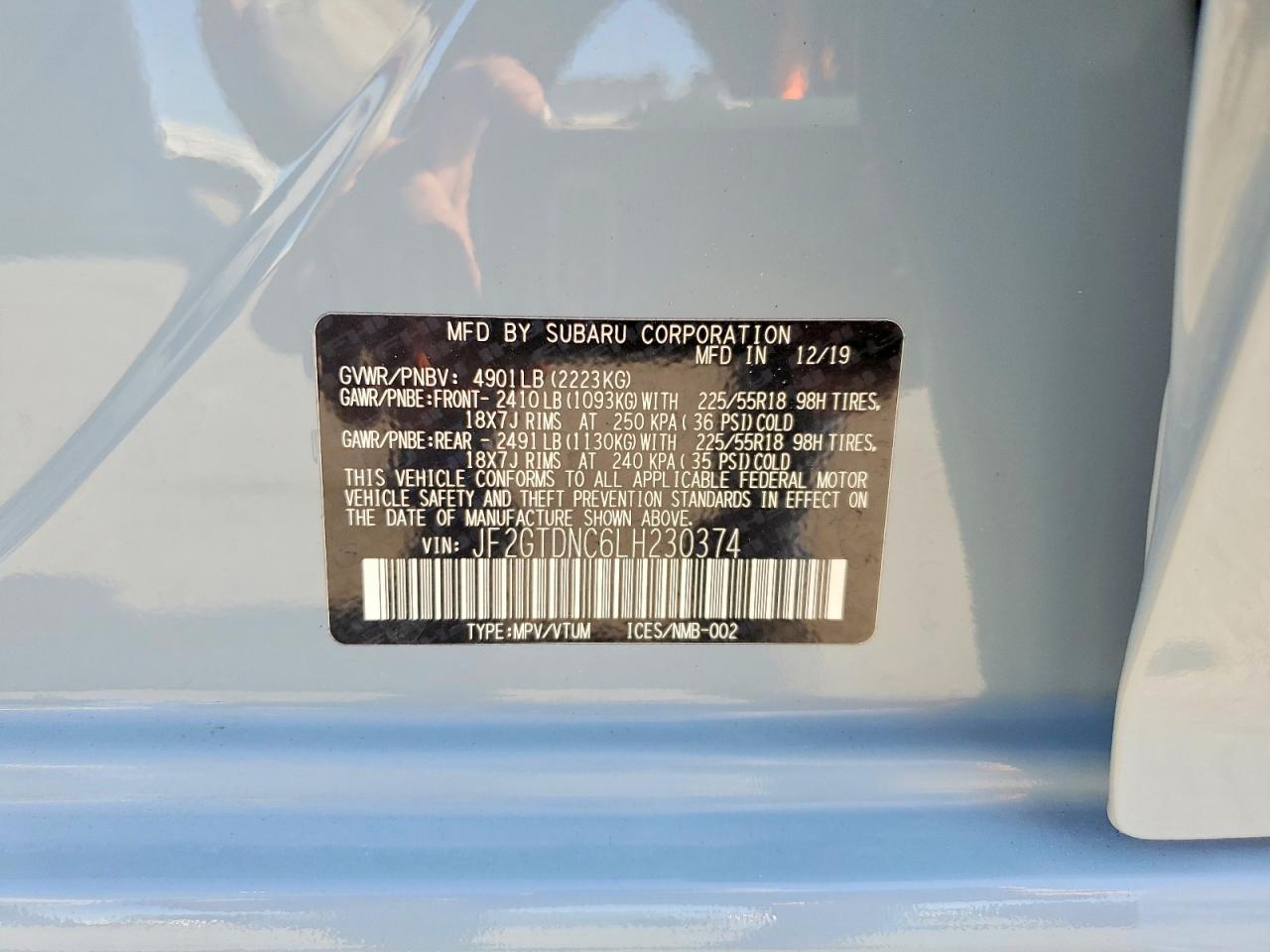 2020 SUBARU CROSSTREK