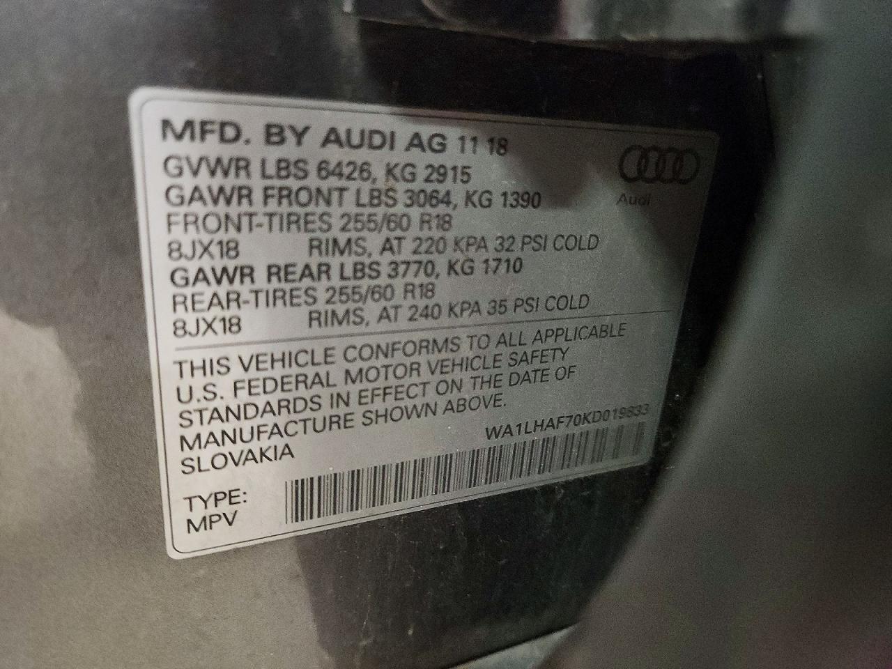 2019 AUDI Q7