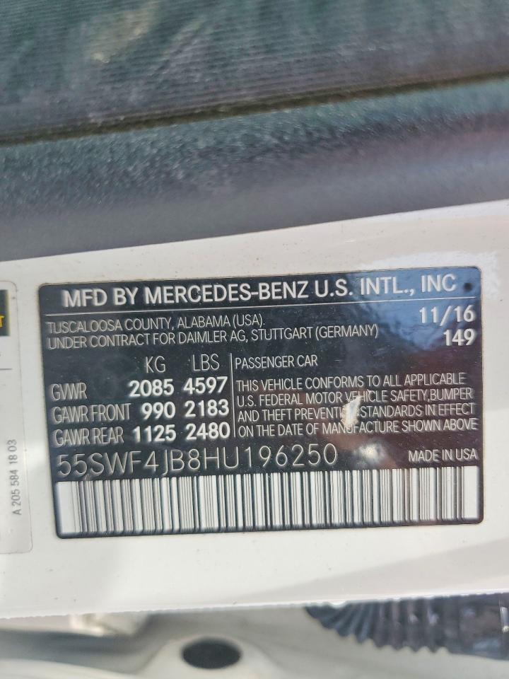 2017 MERCEDES-BENZ C-CLASS