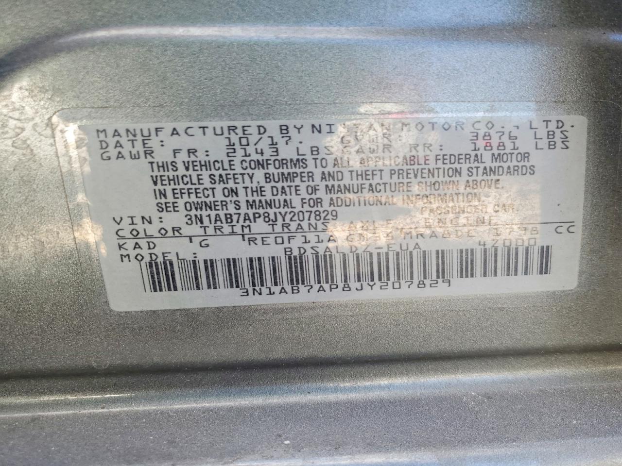 2018 NISSAN SENTRA