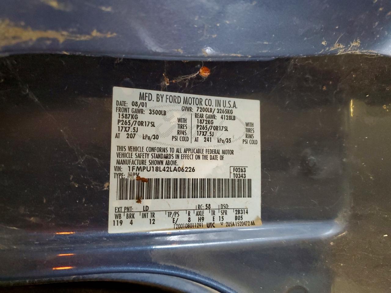 2002 FORD EXPEDITION