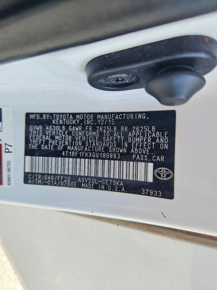 2016 TOYOTA CAMRY
