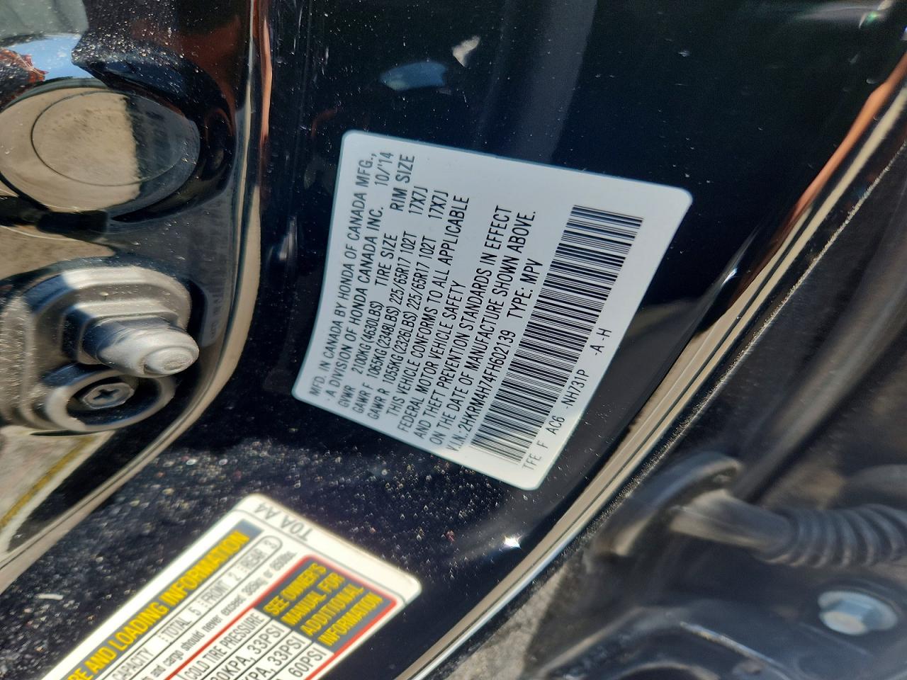 2015 HONDA CRV