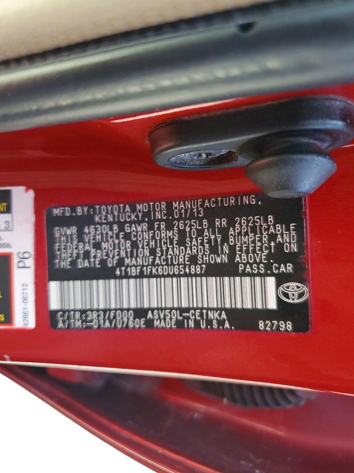 2013 TOYOTA CAMRY