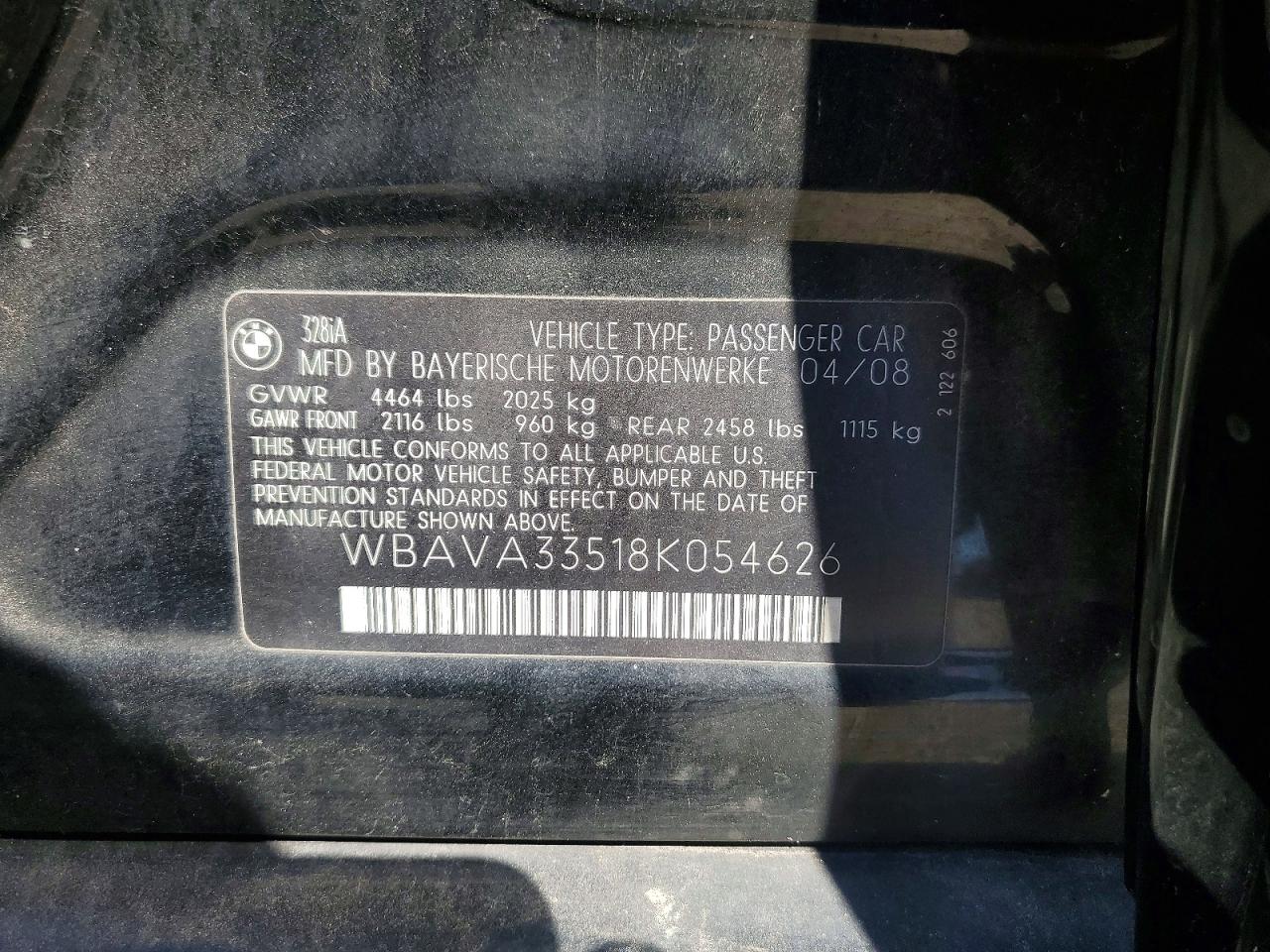 2008 BMW 3 SERIES