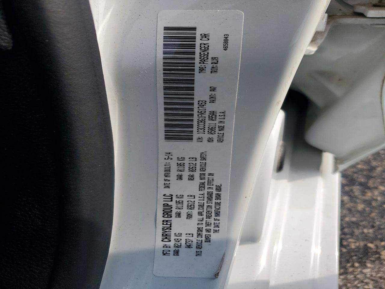 2015 CHRYSLER 200