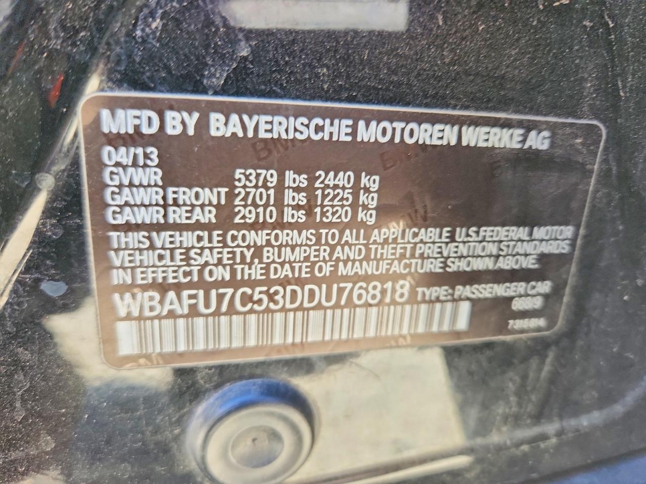 2013 BMW 5 SERIES