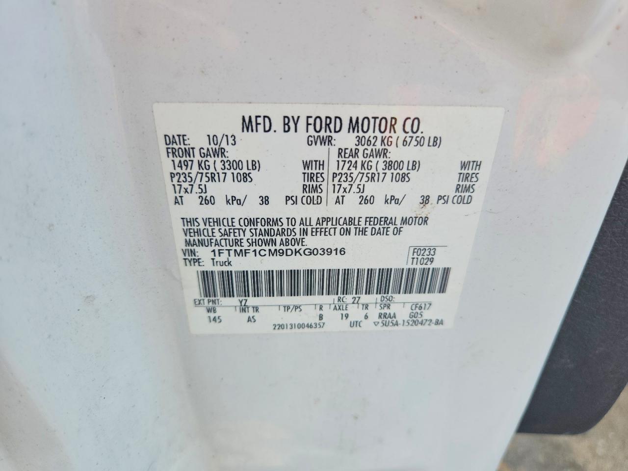 2013 FORD F150