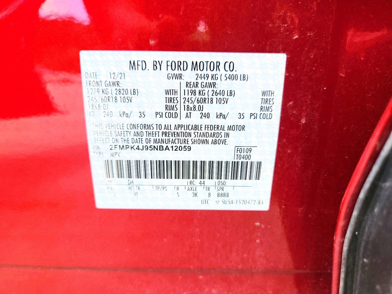 2022 FORD EDGE