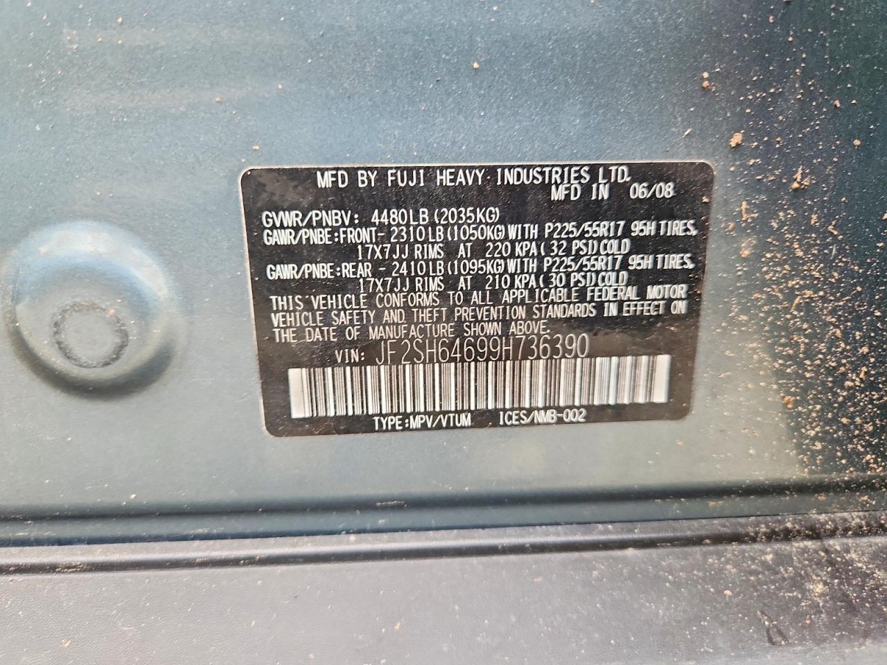 2009 SUBARU FORESTER