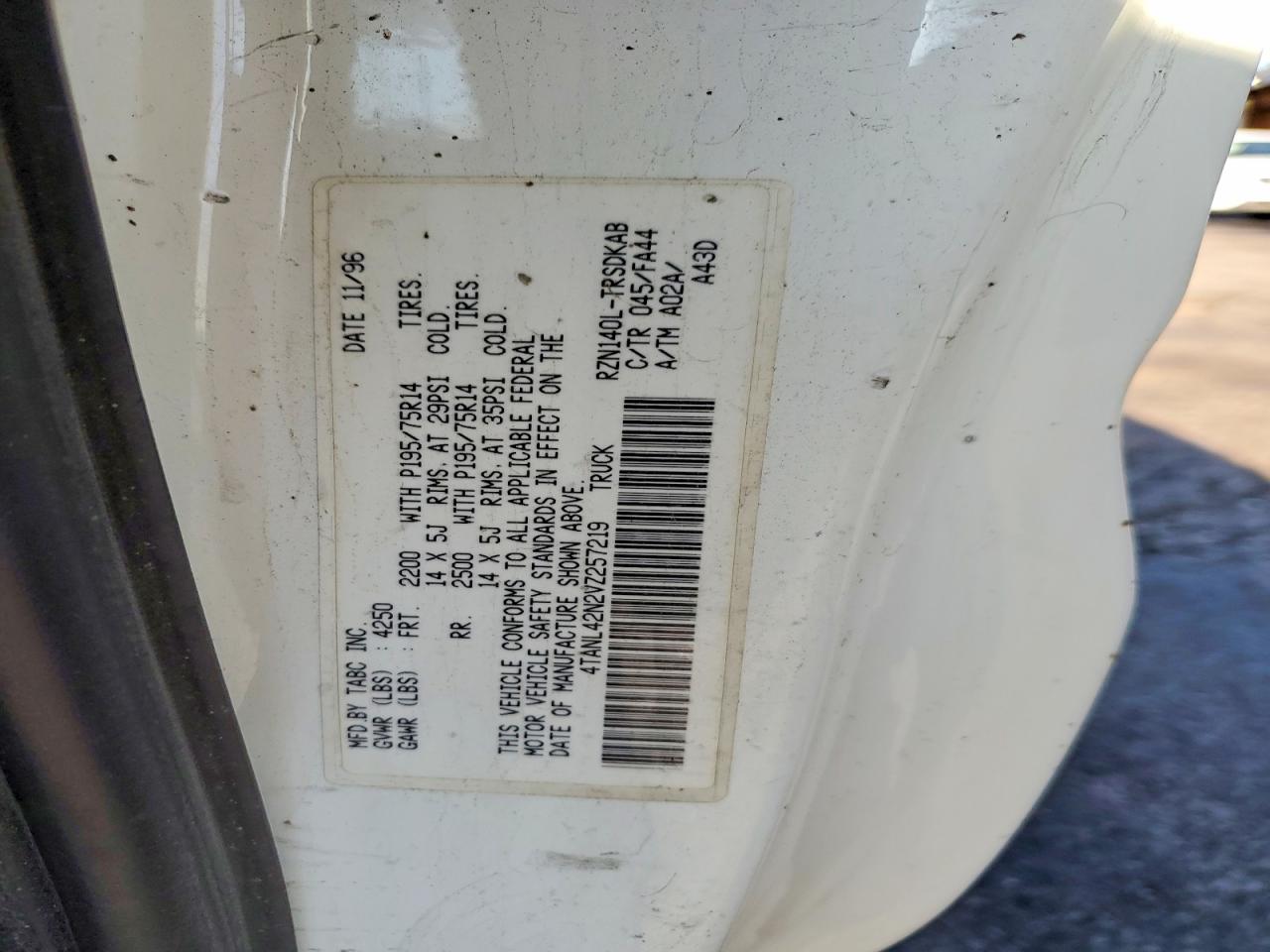 1997 TOYOTA TACOMA
