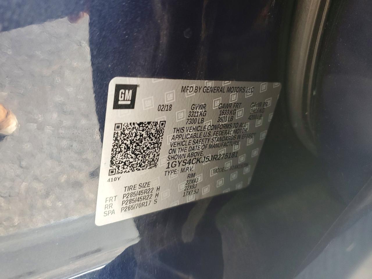 2018 CADILLAC ESCALADE