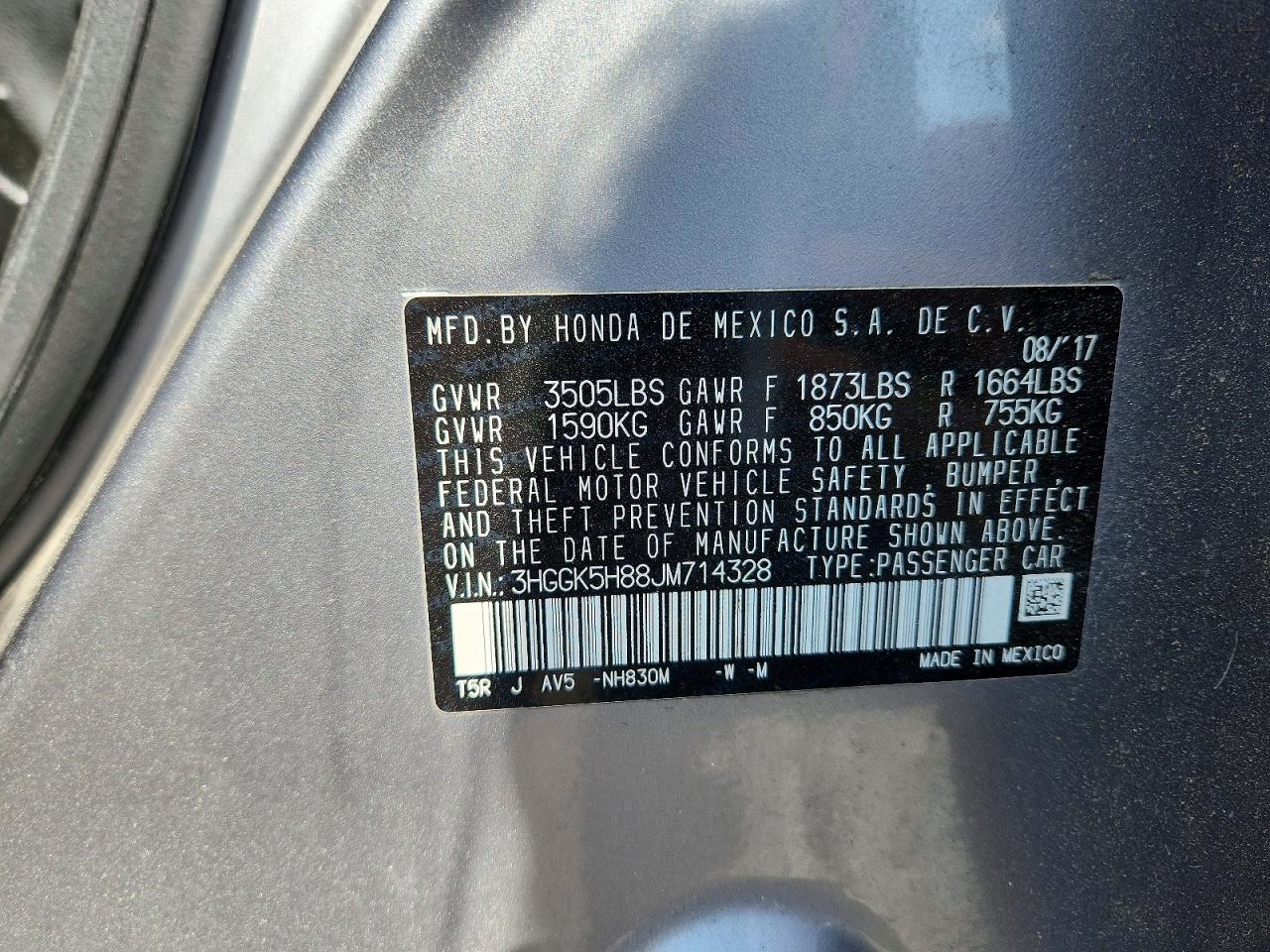 2018 HONDA FIT