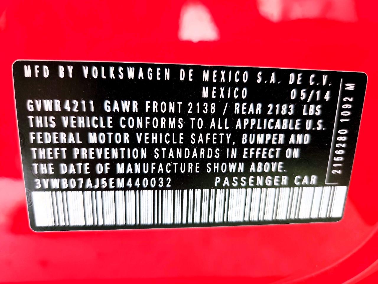 2014 VOLKSWAGEN JETTA