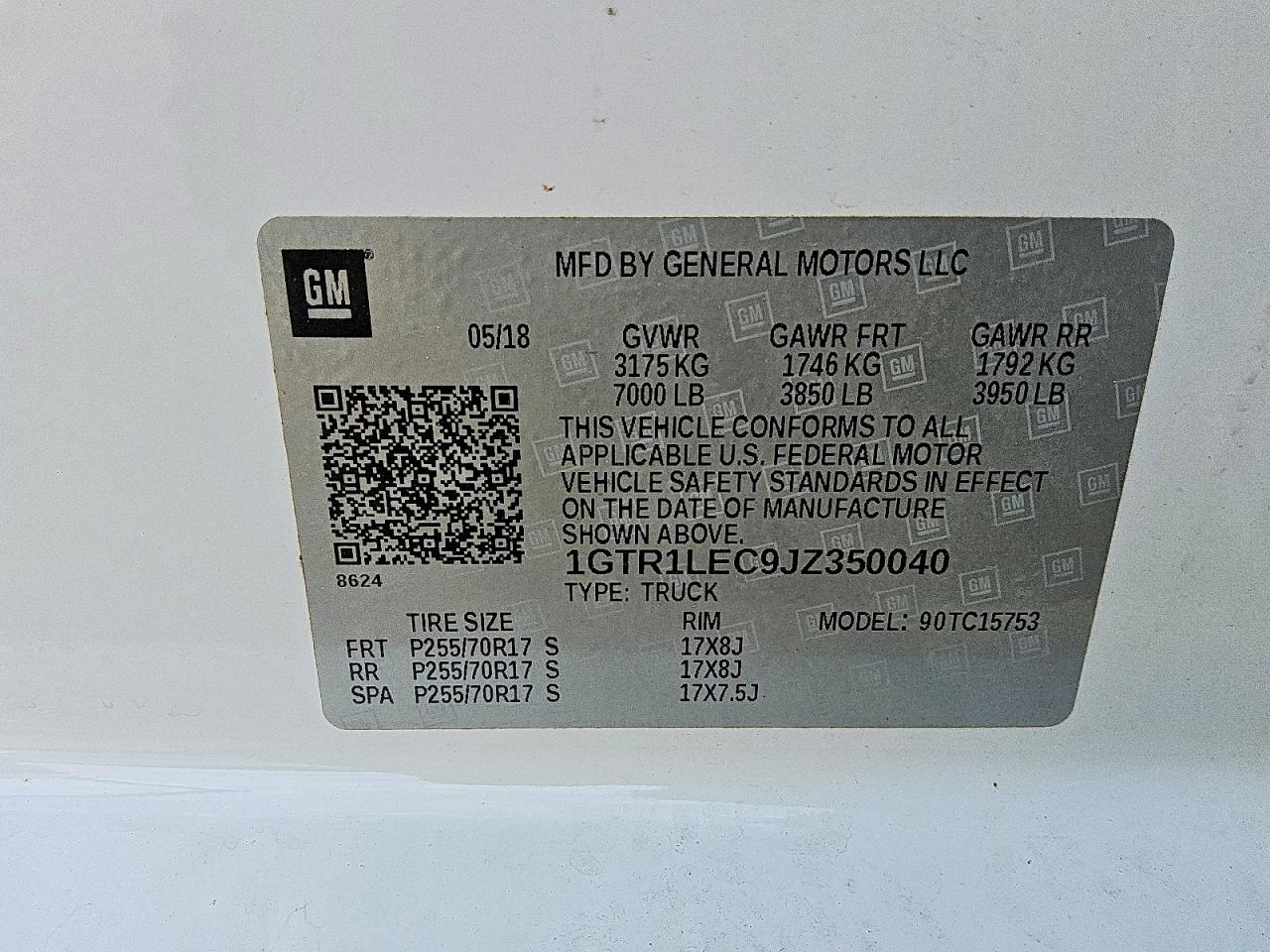 2018 GMC SIERRA