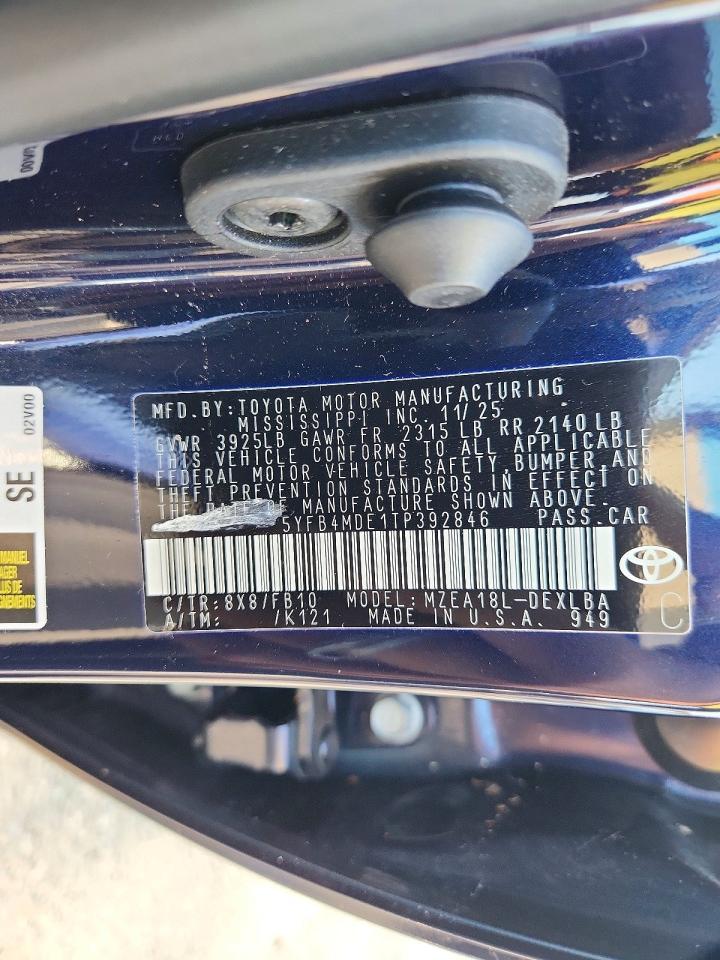 2026 TOYOTA COROLLA