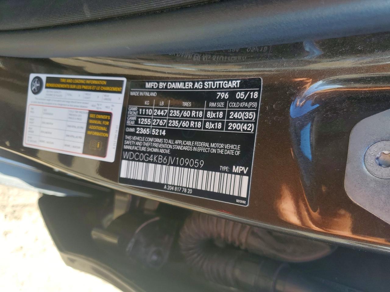 2018 MERCEDES-BENZ GLC-CLASS