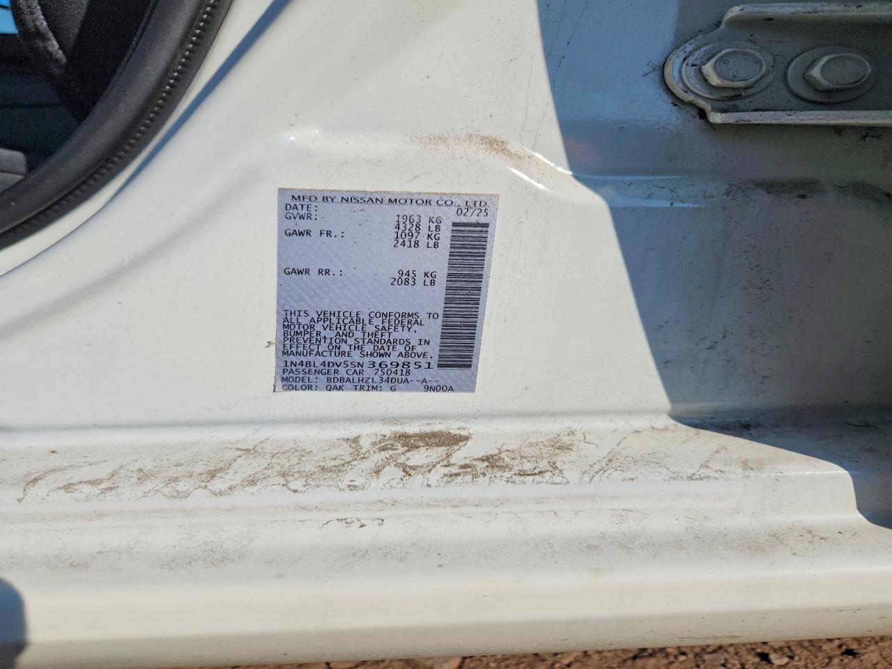 2025 NISSAN ALTIMA