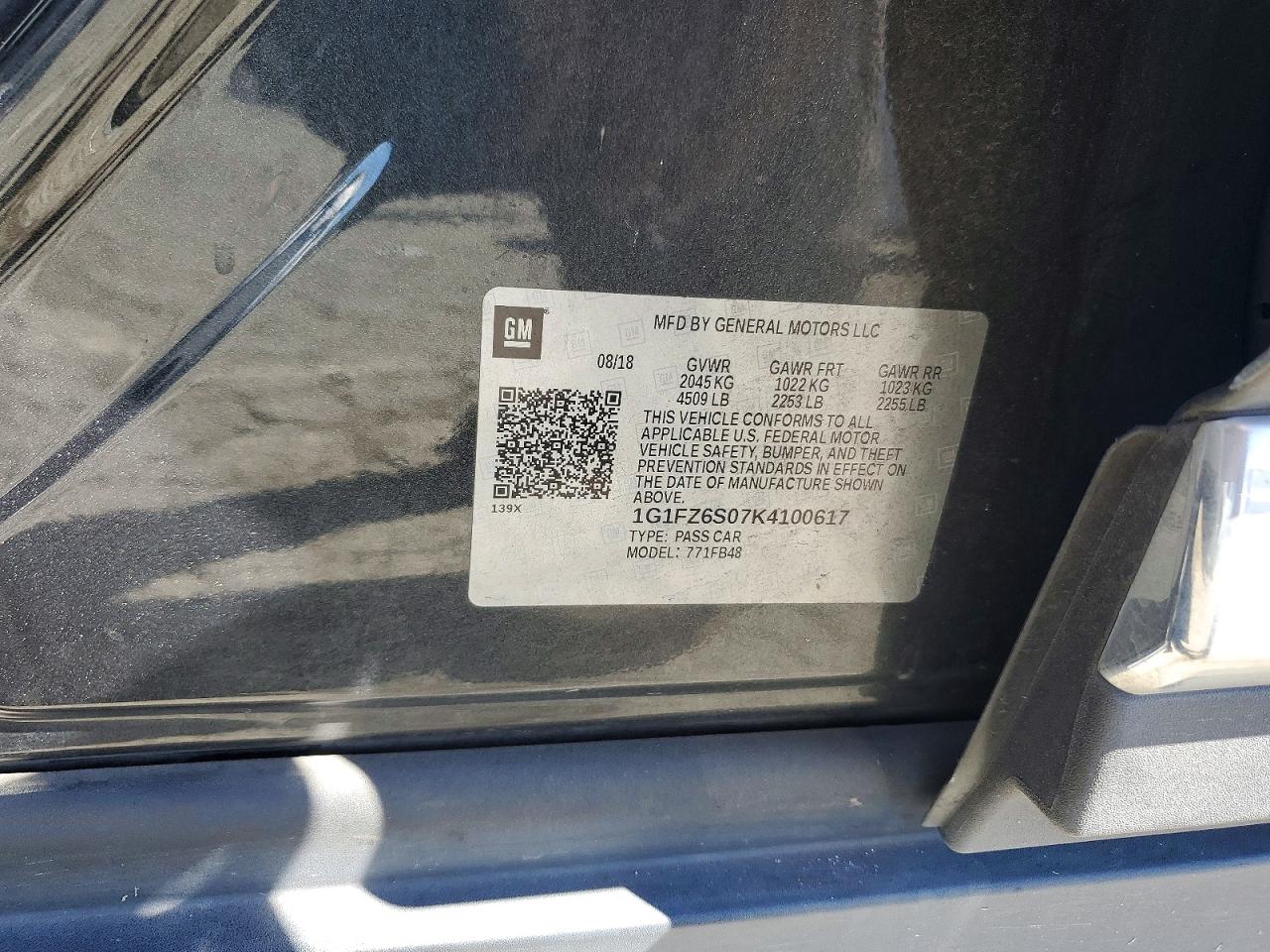 2019 CHEVROLET BOLT