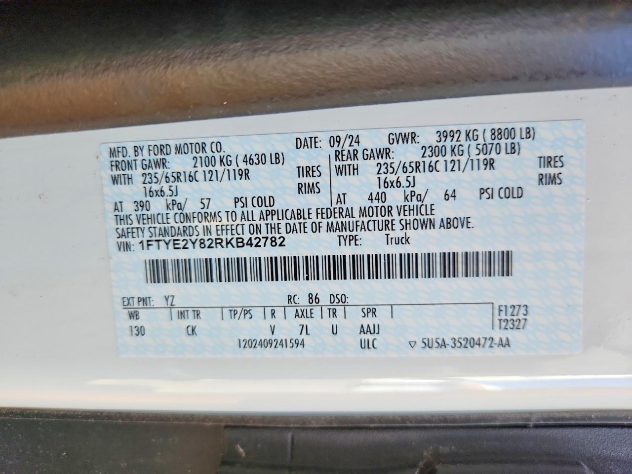 2024 FORD TRANSIT