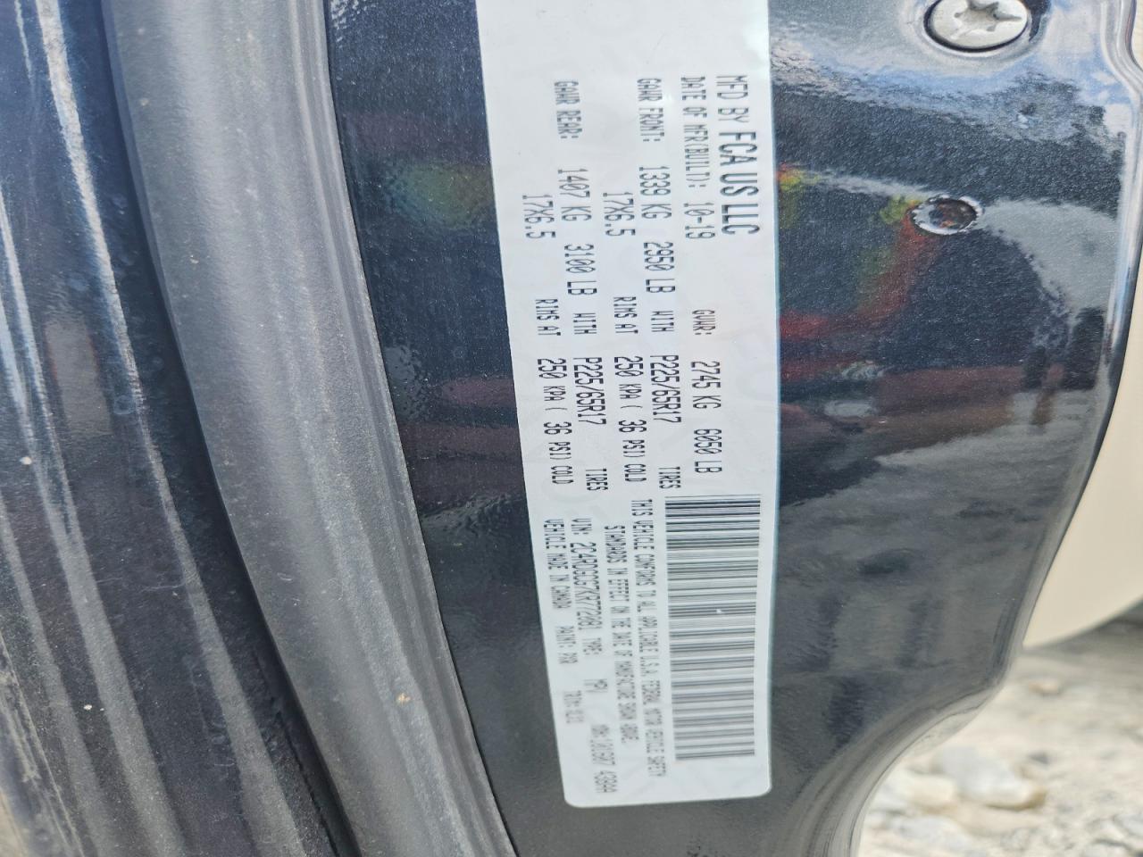 2019 DODGE CARAVAN