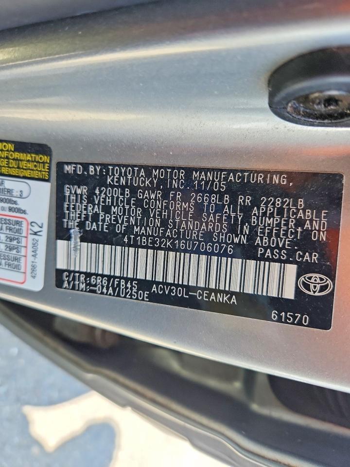 2006 TOYOTA CAMRY