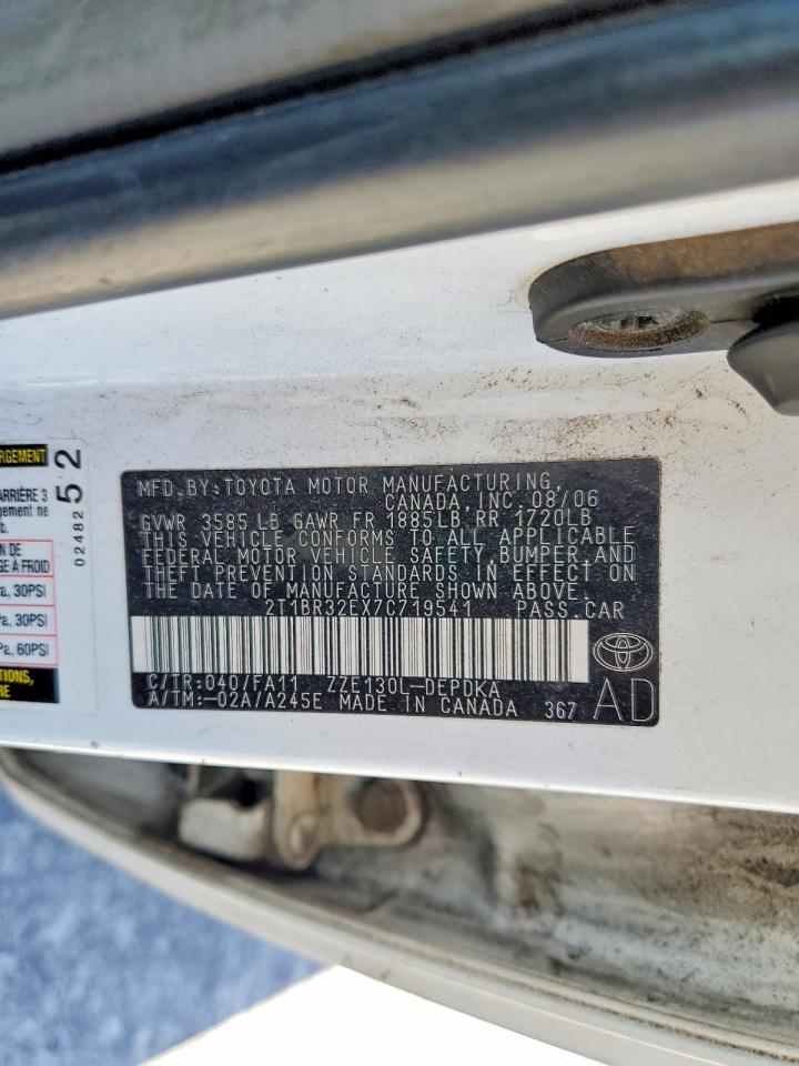 2007 TOYOTA COROLLA