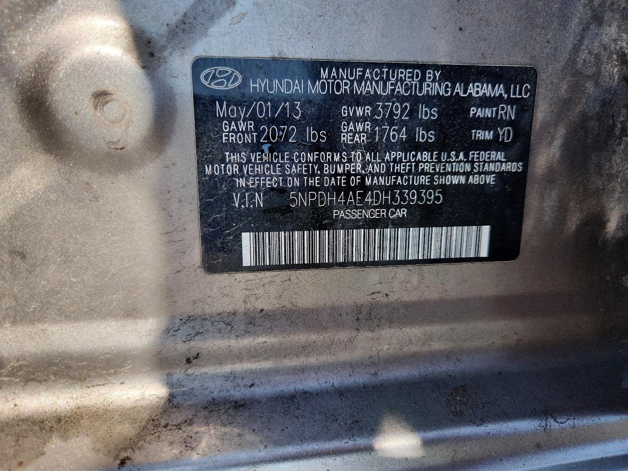 2013 HYUNDAI ELANTRA