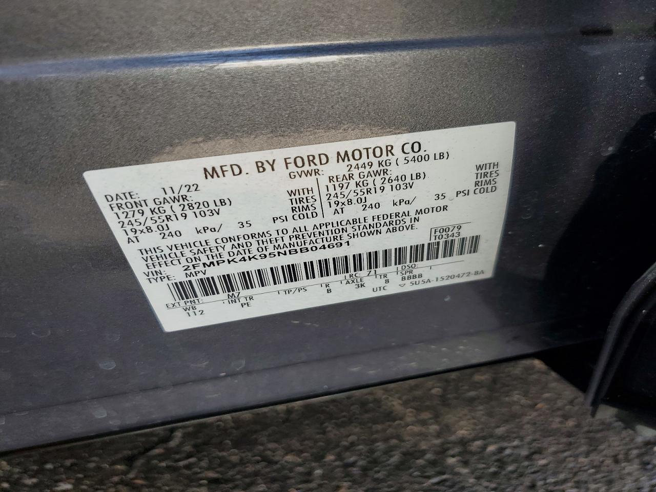 2022 FORD EDGE