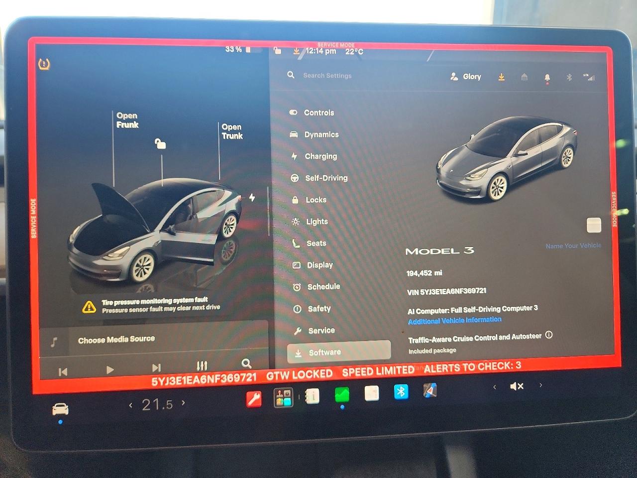 2022 TESLA MODEL 3