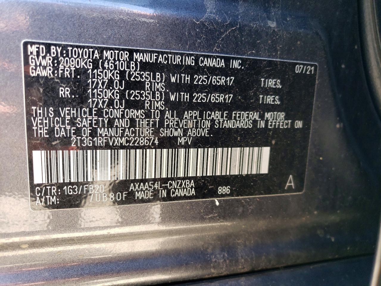2021 TOYOTA RAV4