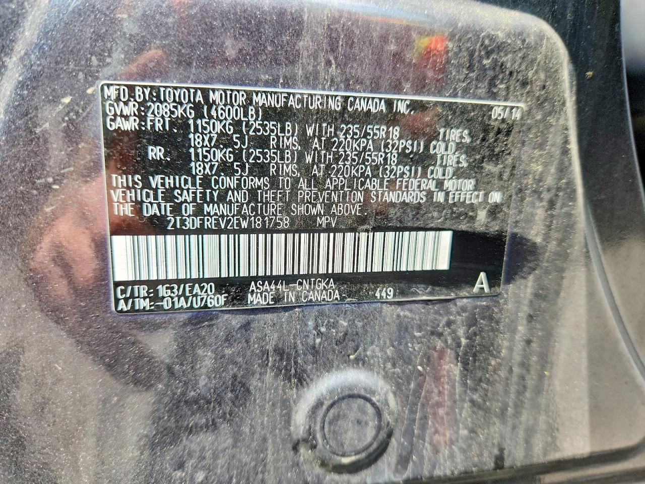 2014 TOYOTA RAV4