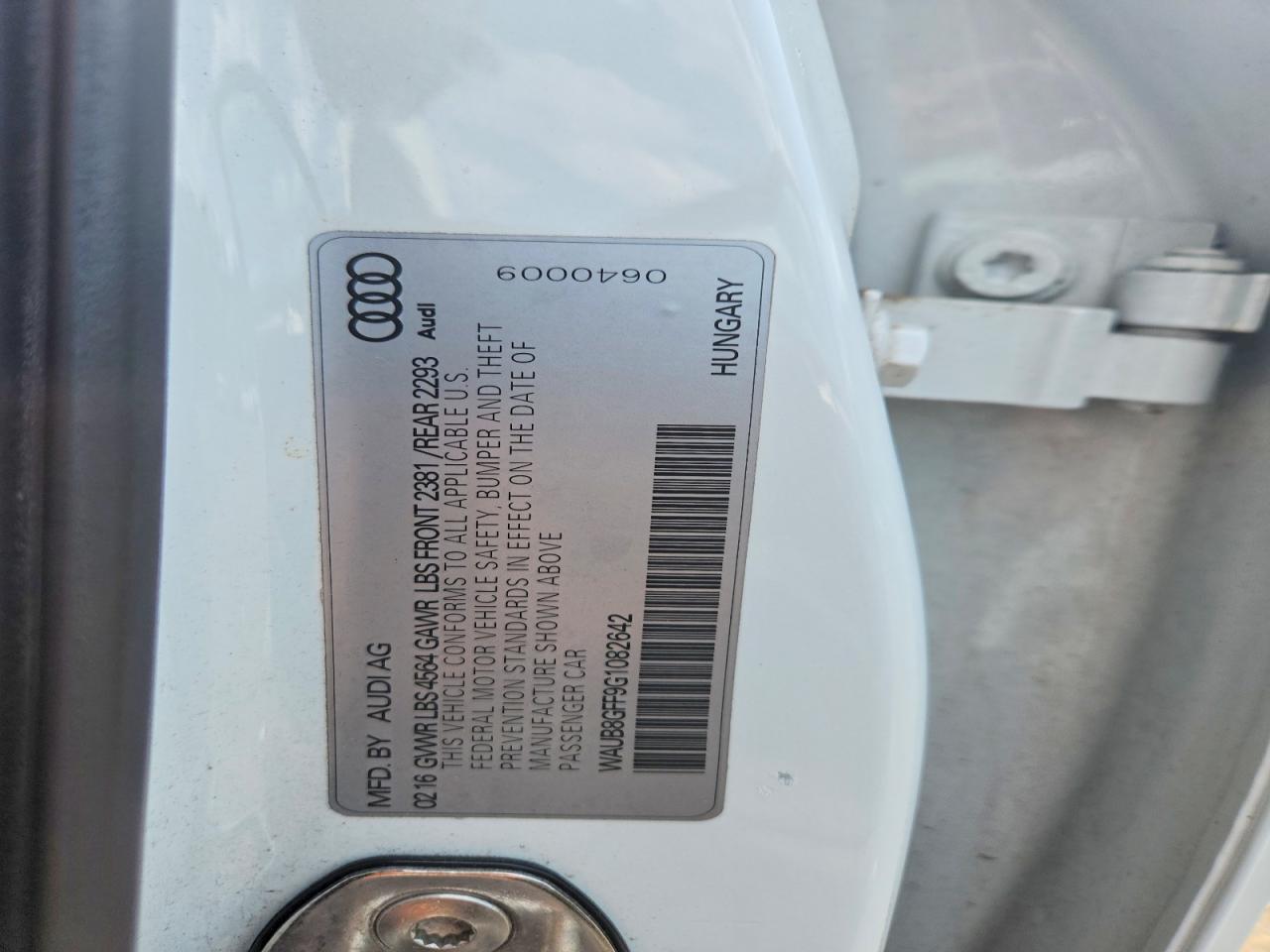 2016 AUDI A3