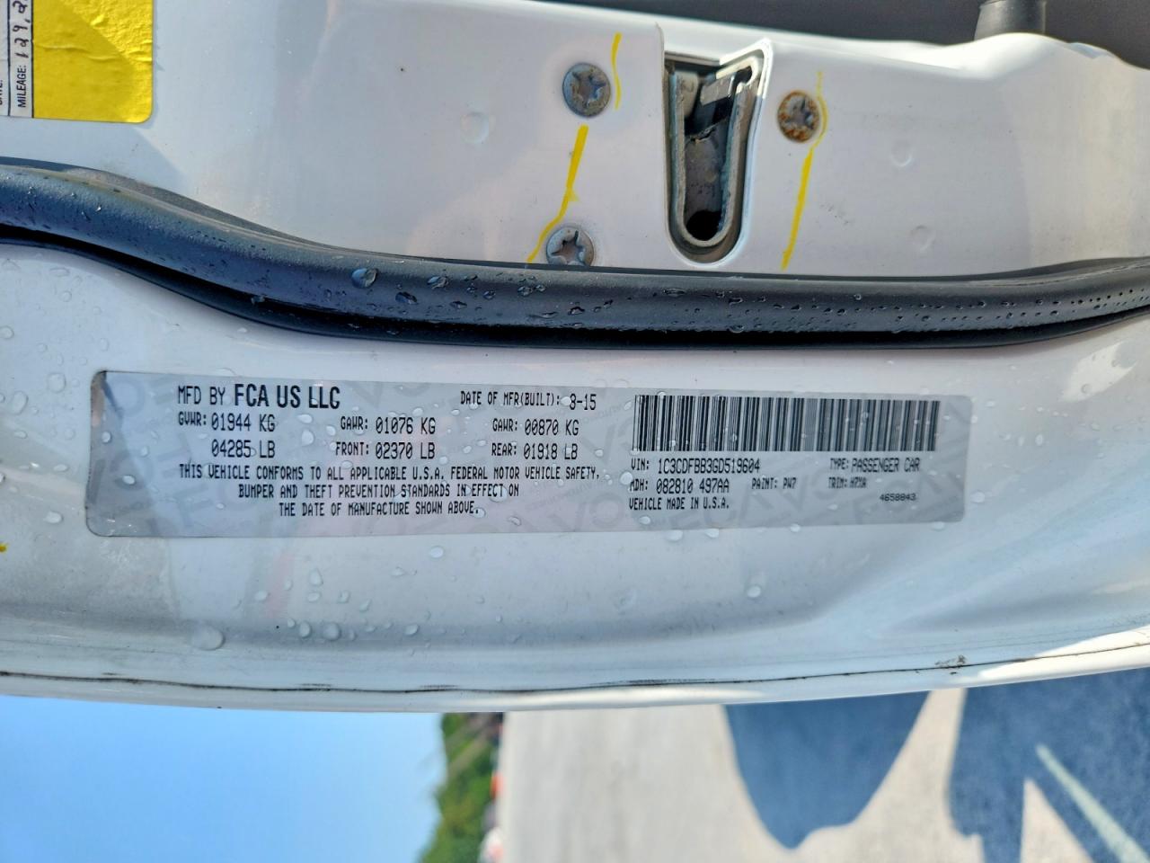 2016 DODGE DART