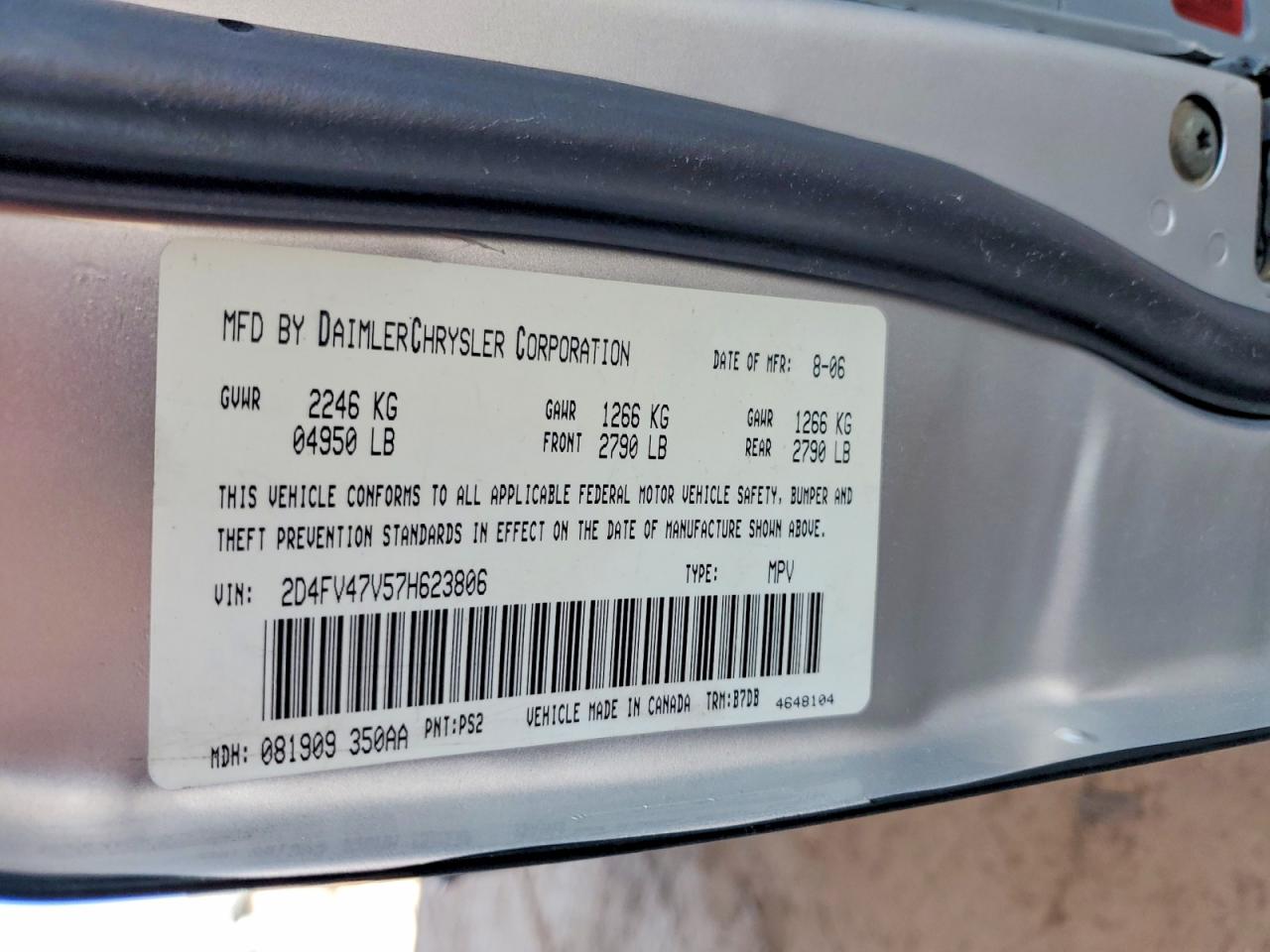 2007 DODGE MAGNUM