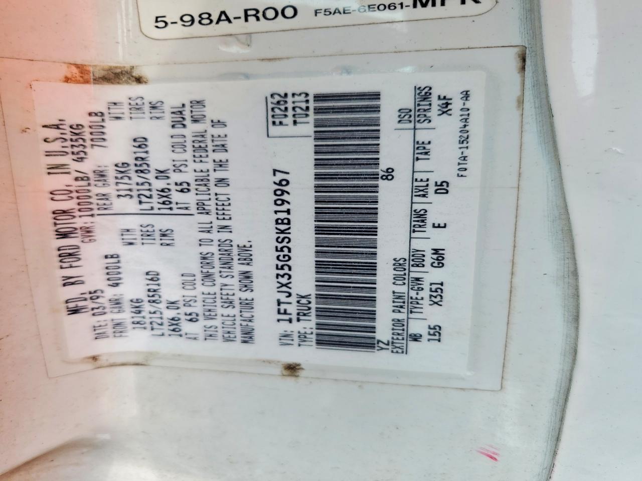 1995 FORD F350