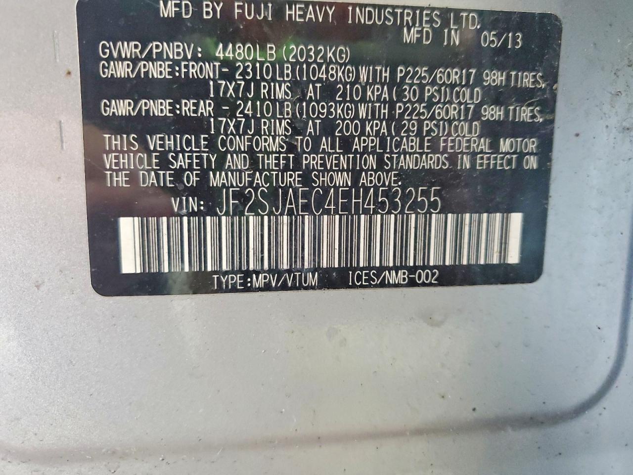 2014 SUBARU FORESTER